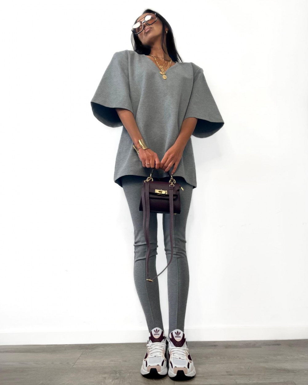 Legginsy narciarki szare La Milla 5