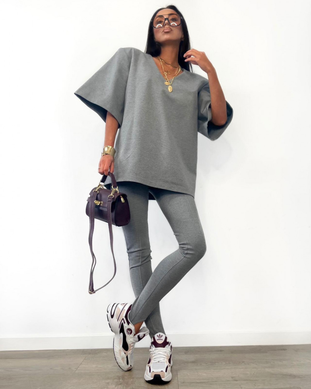 Legginsy narciarki szare La Milla 3