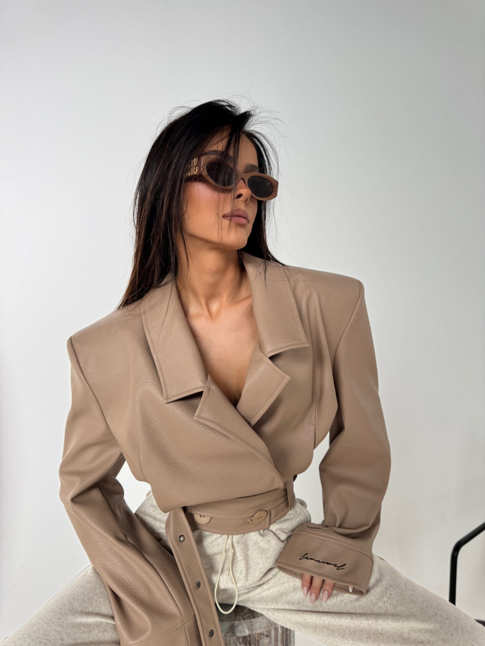 Kurtka VISION beż La Manuel 3