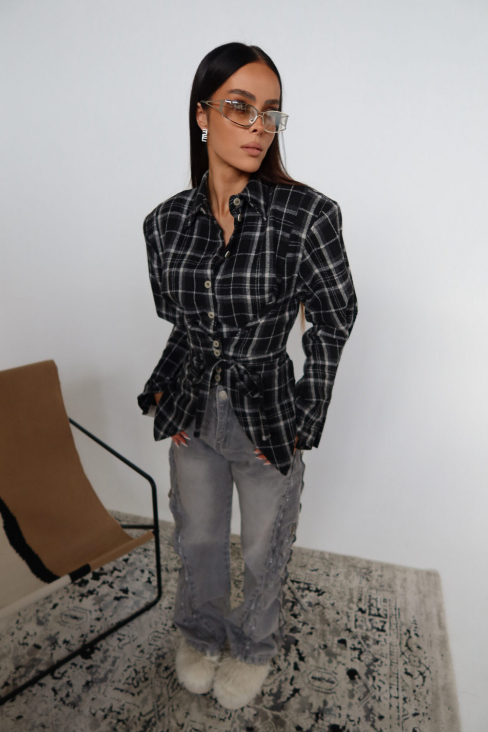 Koszula RANCH czarna La Manuel 3