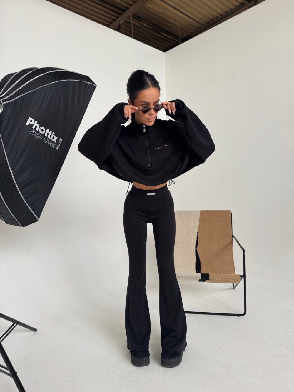 Spodnie MOVE czarne La Manuel 2