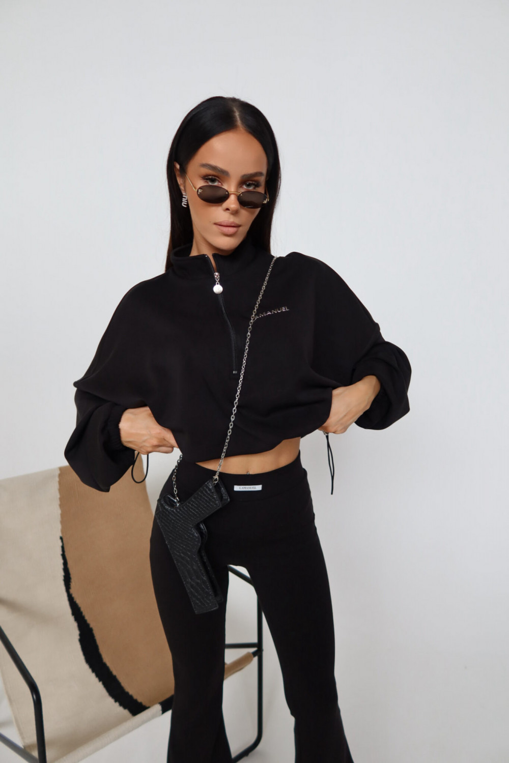 Spodnie MOVE czarne La Manuel 6