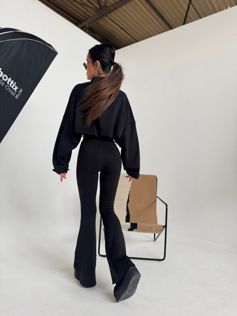 Spodnie MOVE czarne La Manuel 7