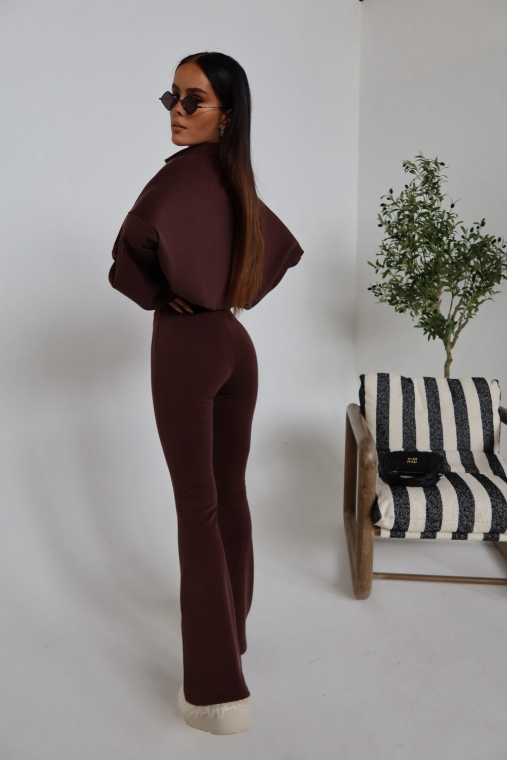 Spodnie MOVE czekolada La Manuel 5