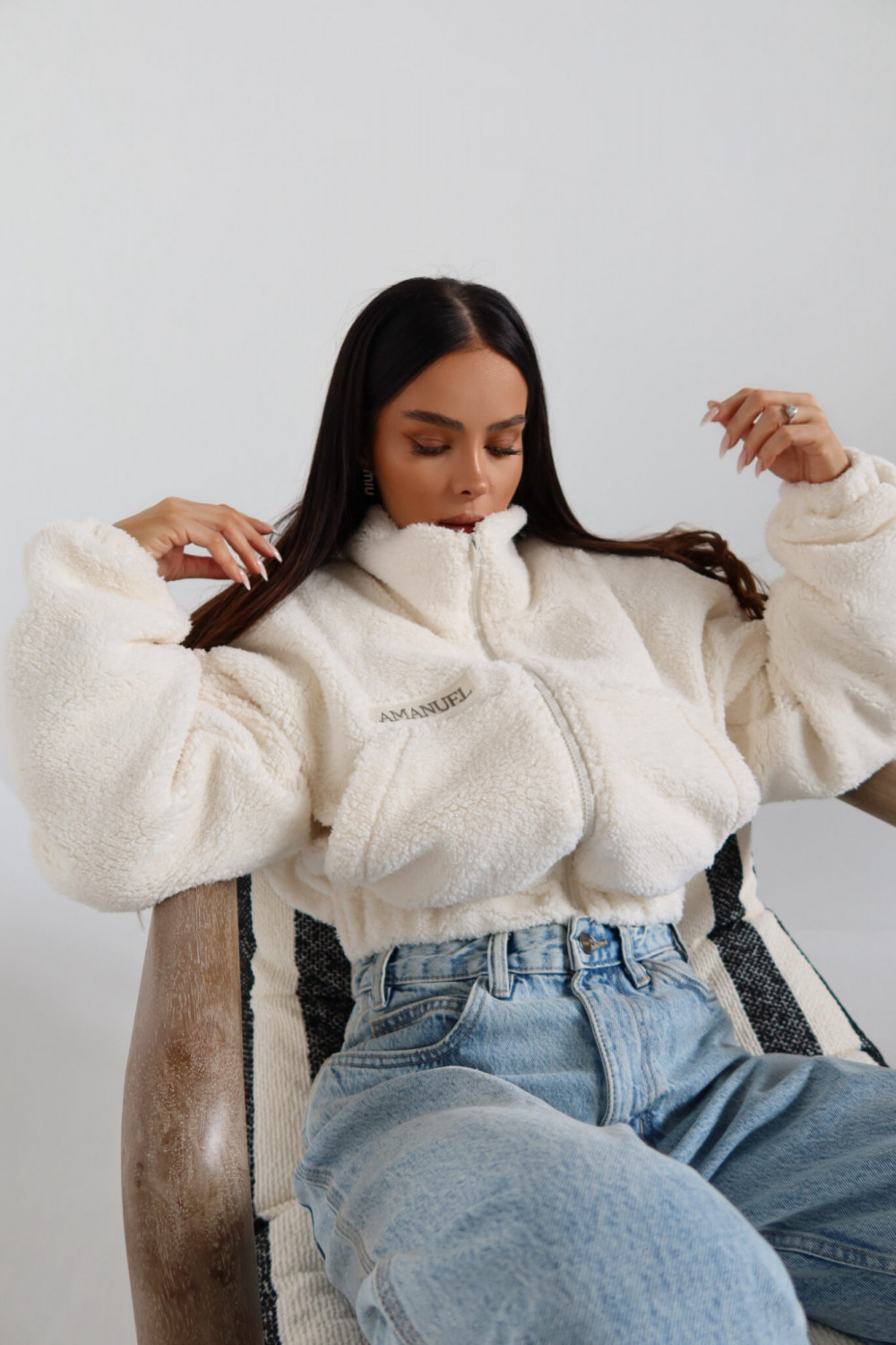 Kurtka FURRY ecru La Manuel 4