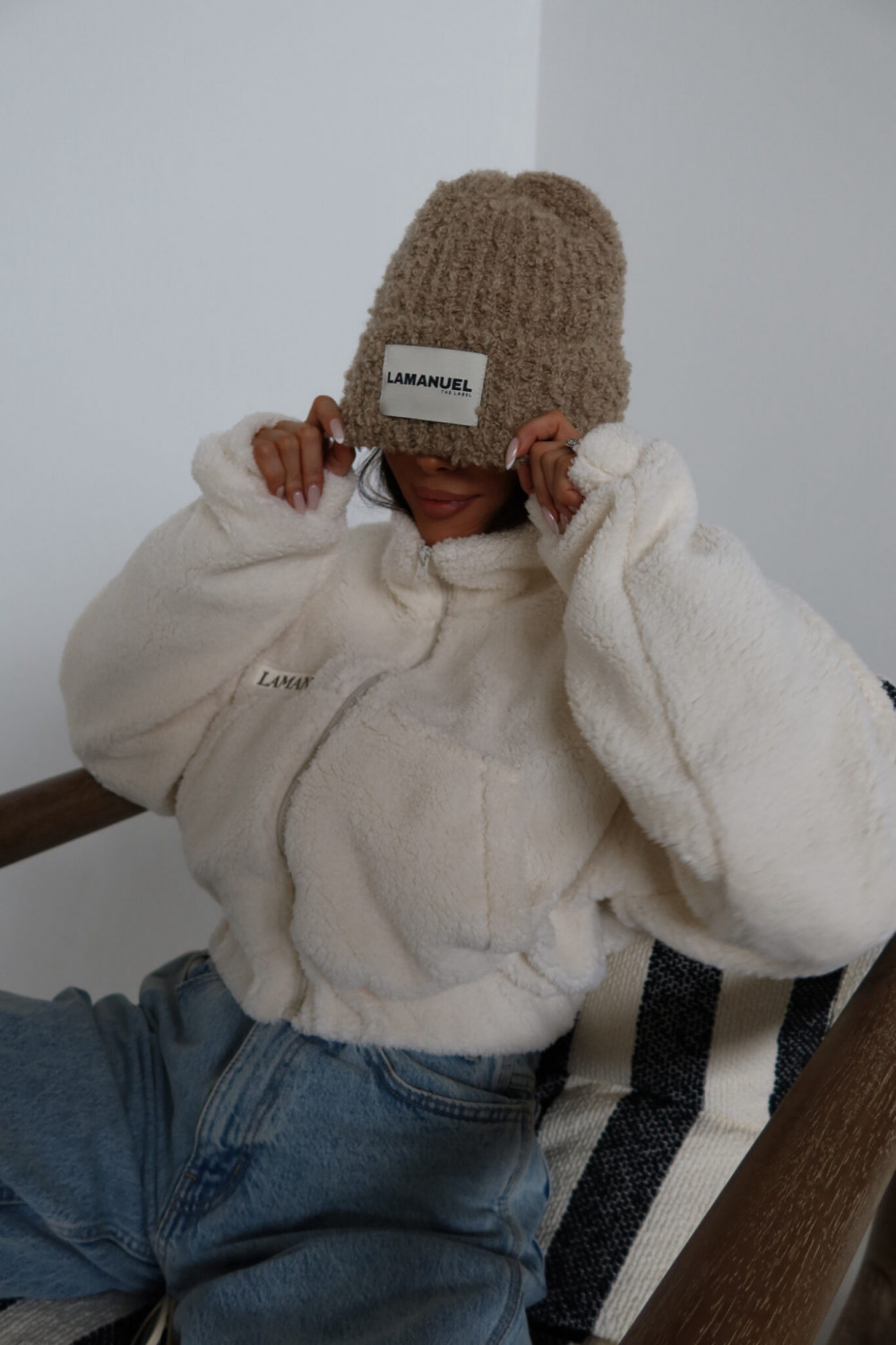 Kurtka FURRY ecru La Manuel 5