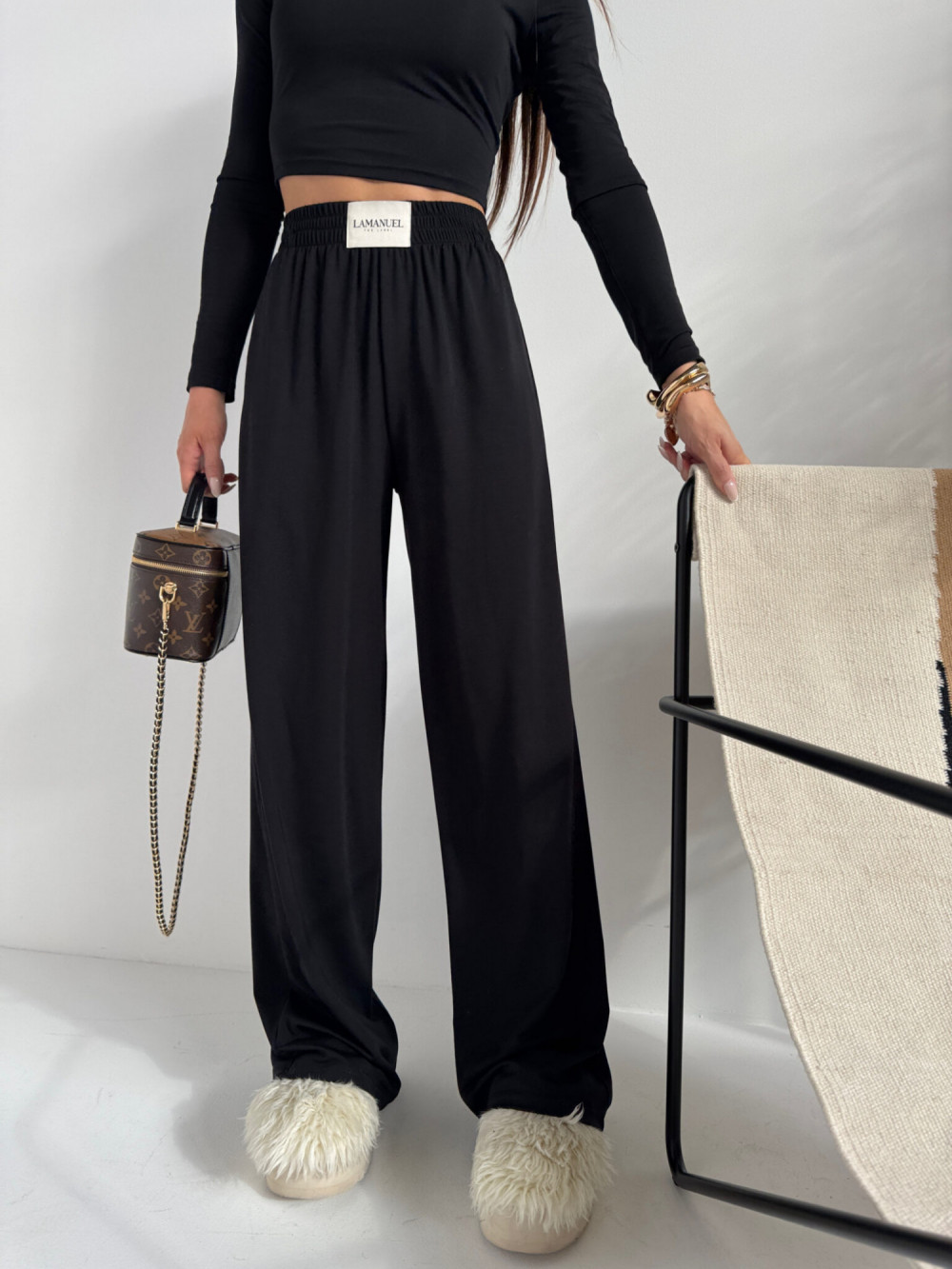 Spodnie BALANCE czarne La Manuel 1