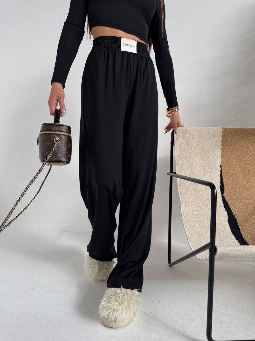 Spodnie BALANCE czarne La Manuel 2