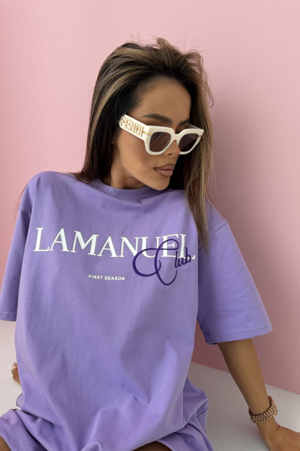 Tshirt CLUB lila La Manuel
