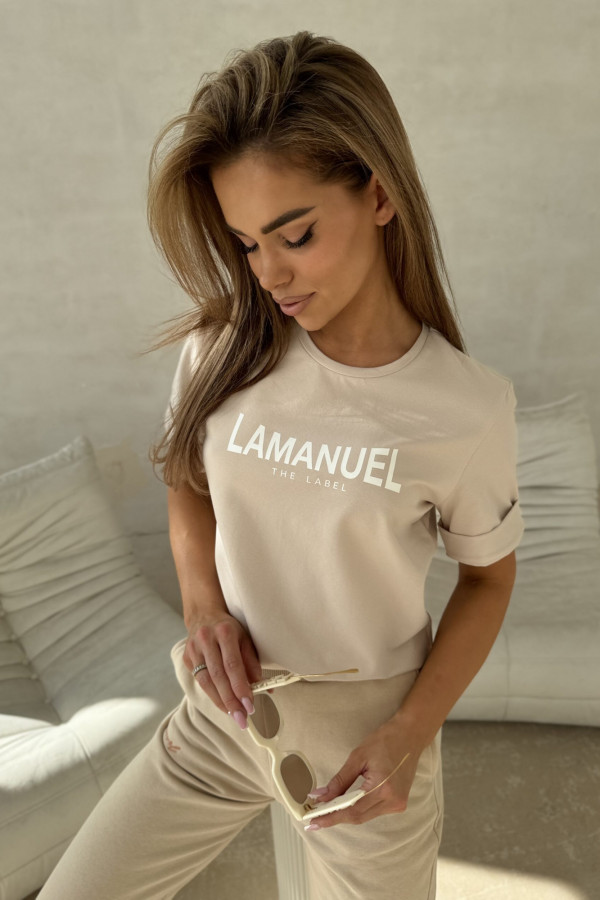 Tshirt AFTER beż La Manuel 1