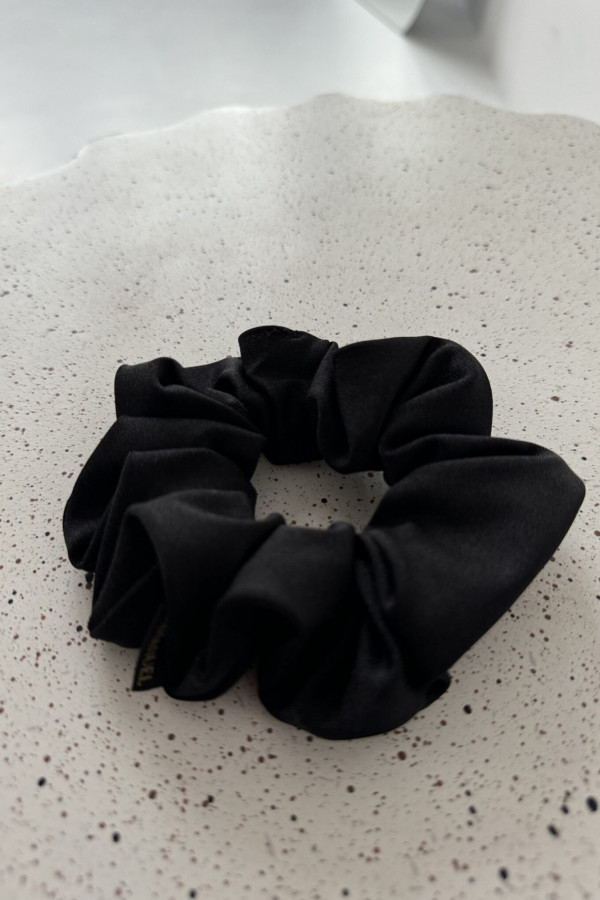 Gumka do włosów SCRUNCHIE czarna La Manuel