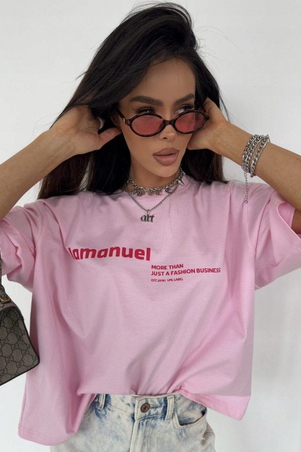 T-shirt oversize CASE puder La Manuel